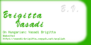 brigitta vasadi business card